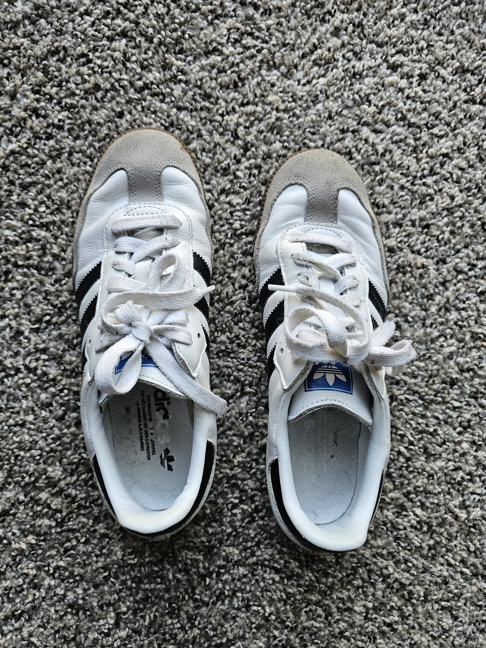 Adidas Women's SAMBA White & Black Classic Sneakers 6.5